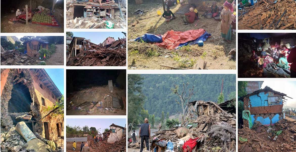 Bilder vom Beben in Nepal, die unsere Partner geschickt haben