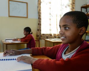 86 Kinder sind werden derzeit in der Blindenschule St. Raphael in der Nähe von Gondar unterrichtet.