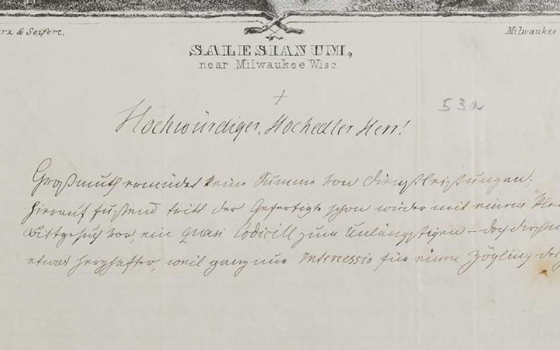 Briefkopf eines Schreibens von 1862 aus dem Archiv des Erzbistums München und Freising