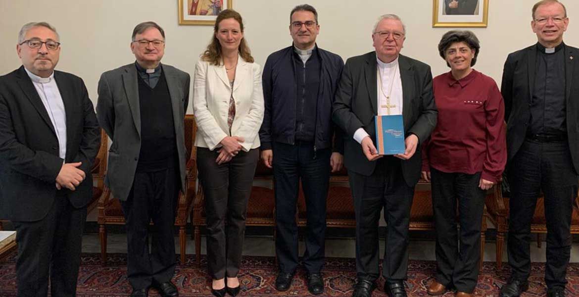 Vertreter von missio München und dem Bistum Speyer bei Partnern im Libanon