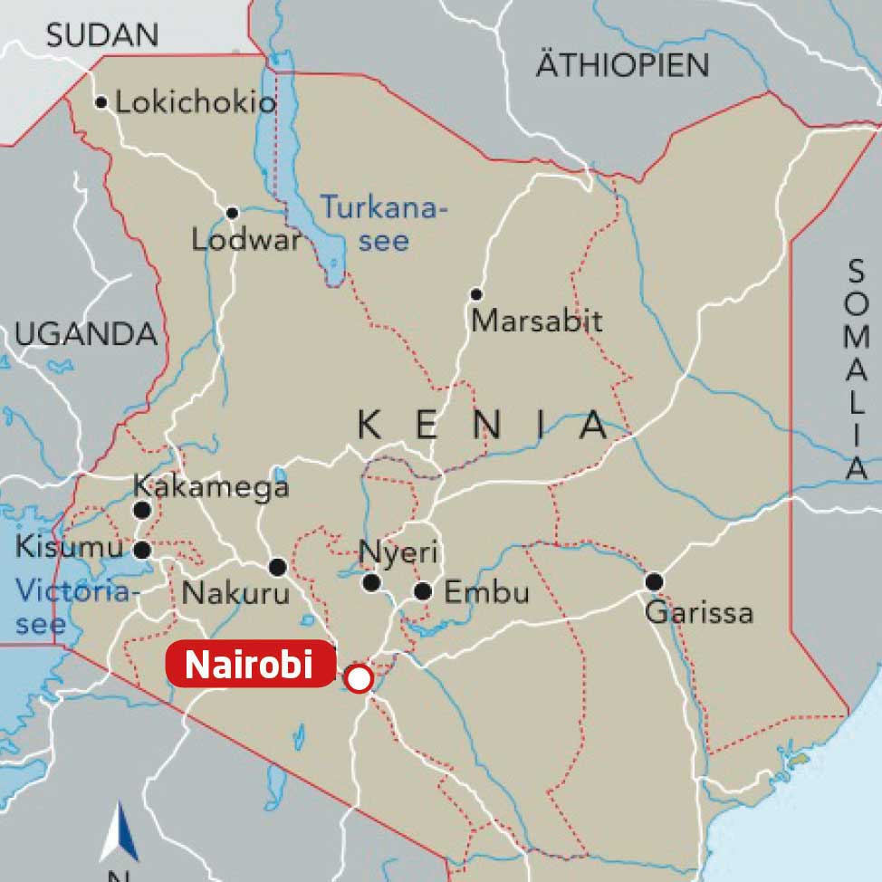 Bildung ermoeglichen Kenia CMO Centre karte
