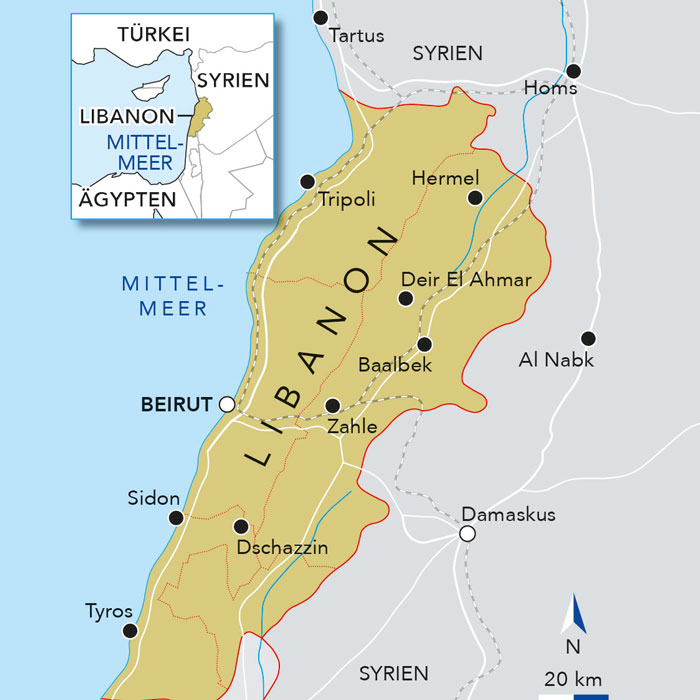 Landkarte von Äthiopien