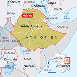 Äthiopien Schutz und Betreuung von Kindern Mekele