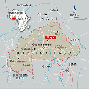 Burkina Faso Trinkwasser Karte