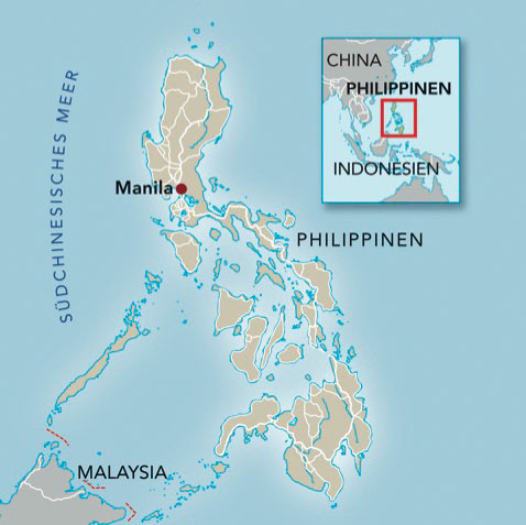 Philippinen Manila Kuya Center karte
