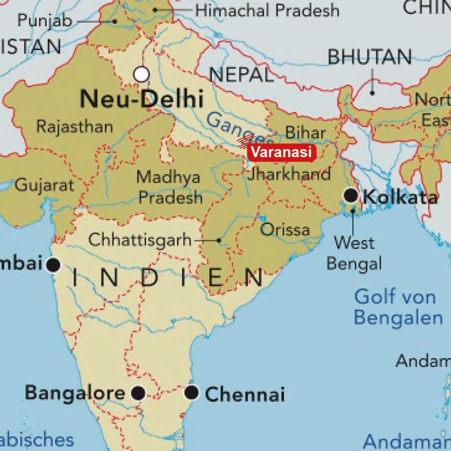 Indien Chancengleichheit statt Ausgrenzung karte