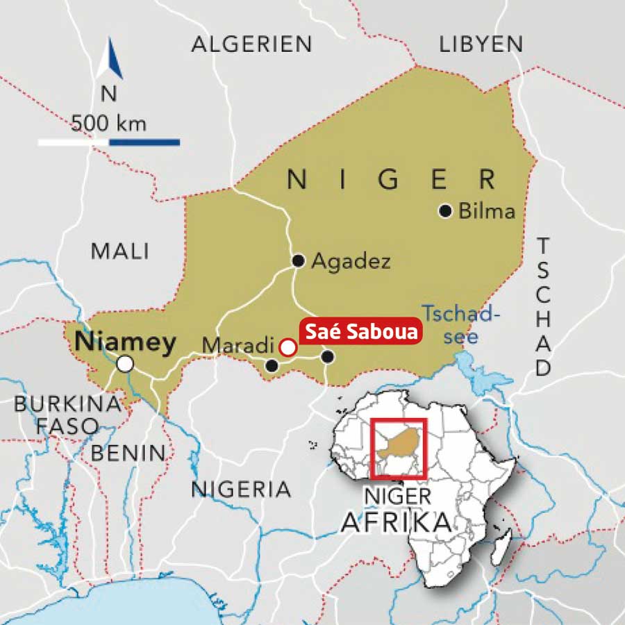Niger Gemuesefarm Karte