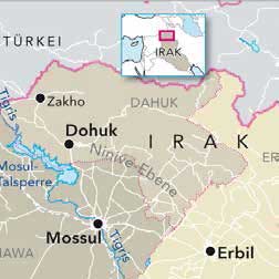 Irak Wiederaufbau Karte