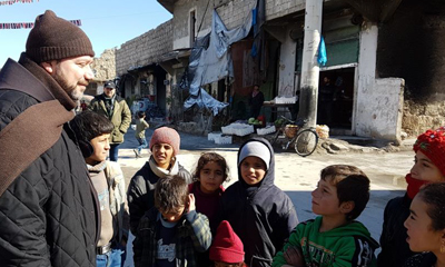Nothilfe leisten Syrien Aleppo