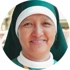 Porträt von Schwester Theigenia Madera Magallanes, OSB, Direktorin des St. Benedict College