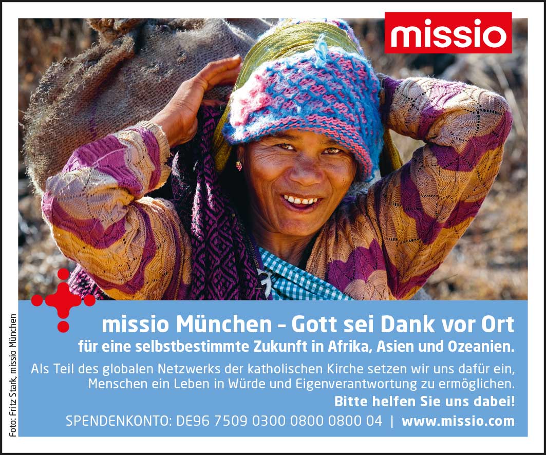 Freianzeige-Frau-Indien_Farbe missio München - Freianzeigen