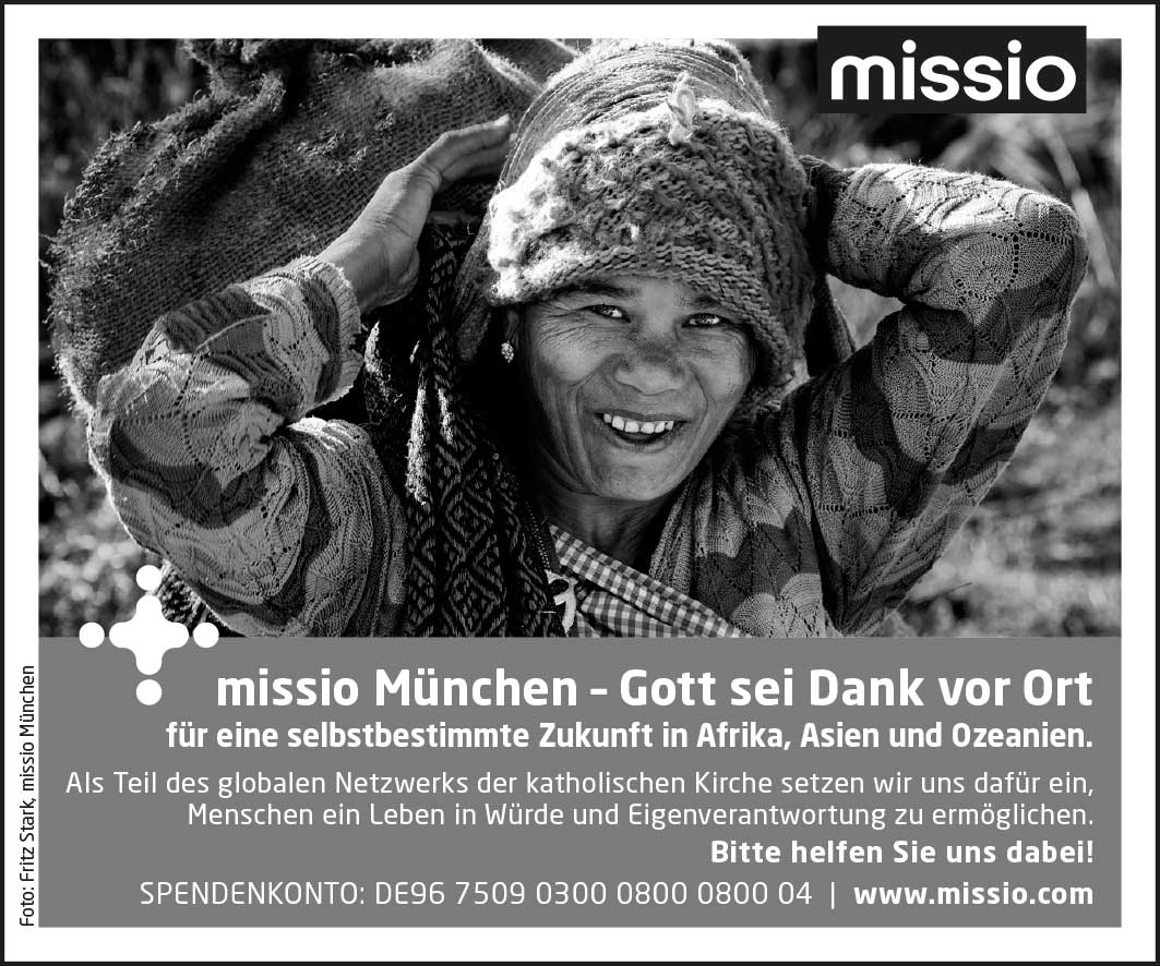 Freianzeige-Frau-Indien_SW missio München - Freianzeigen
