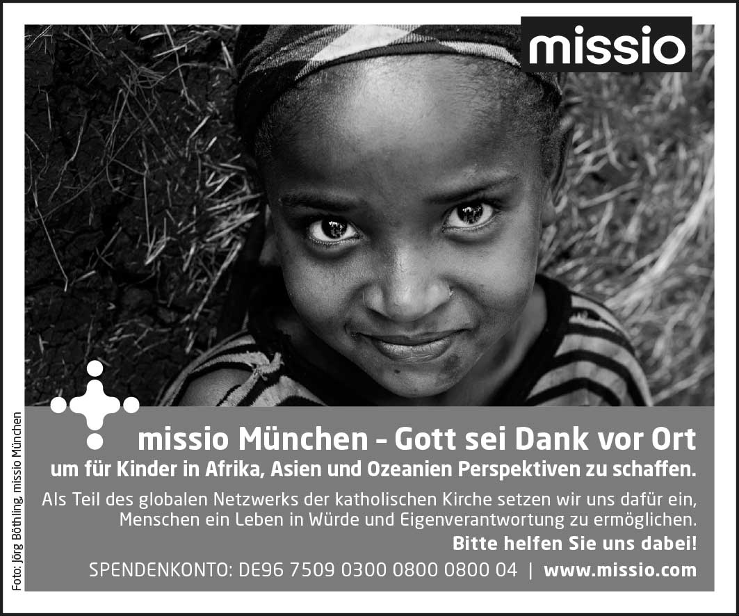 Freianzeige-Mdchen_SW missio München - Freianzeigen