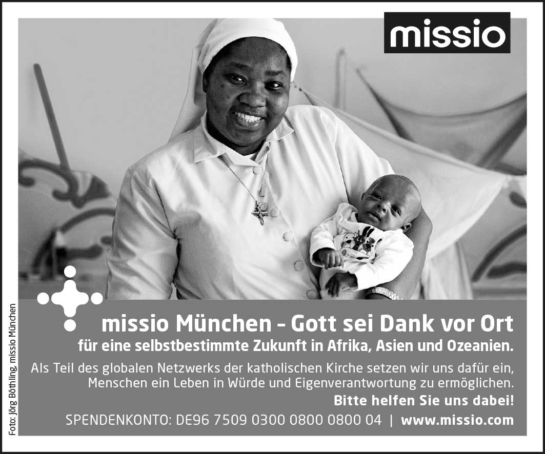 Freianzeige-Schwester_SW missio München - Freianzeigen