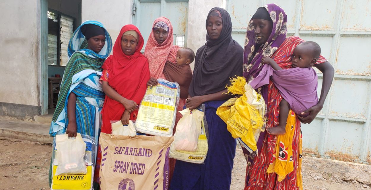 Nahrungsmittelhilfe für die von Dürre geplagten Pfarrei Wenje, Kenia