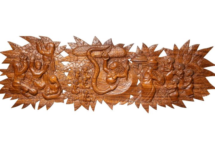 Schnitzkunstrelief aus Malawi aus der missio-Hauskapelle. Das Werk symbolisiert ebenfalls "Prophetisch leben".