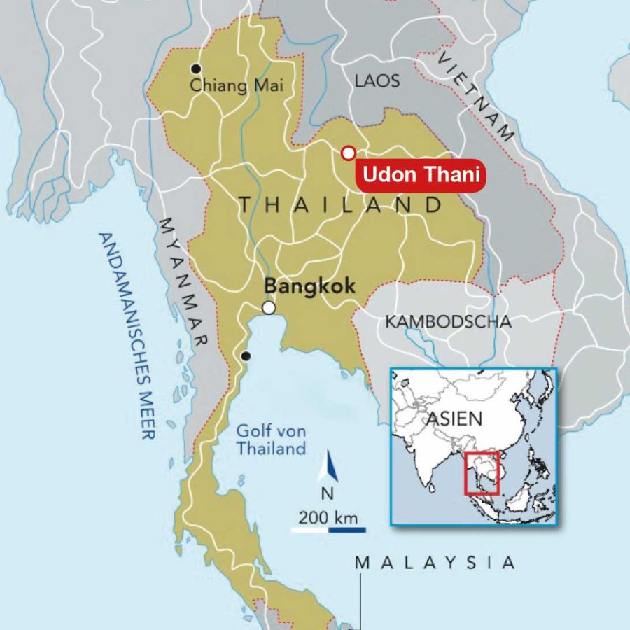 Landkarte von Thailand