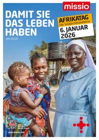 Afrikatag 2026 Plakat Bayern mit Slogan "Damit sie das Leben haben".