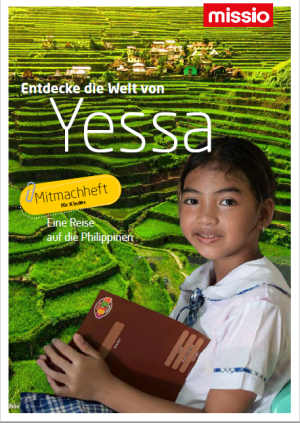 Titelbild Mitmachheft für Kinder "Entdecke die Welt von Yessa"