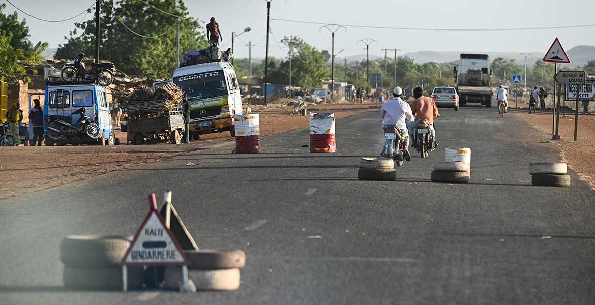 Straßenszene in Burkina Faso.
