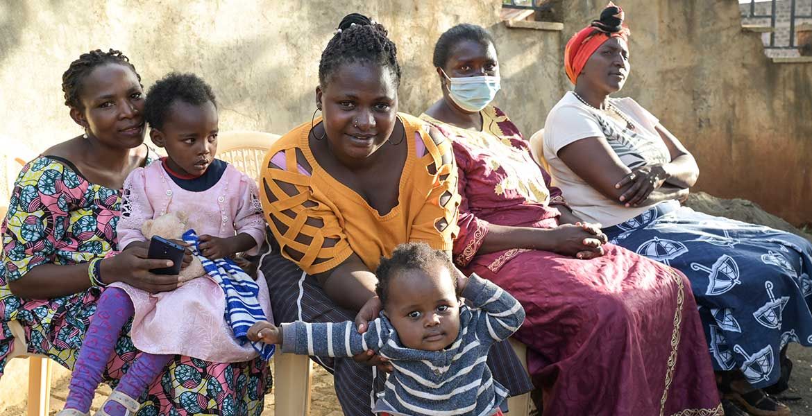 Geflüchtete Frauen in Kenias Hauptstadt Nairobi.