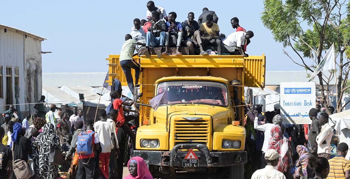 Geflüchtete in einem Flüchtlingslager in Renk im Südsudan. Foto: Jörg Böthling