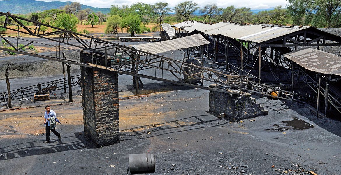 Kohlemine in Sambia