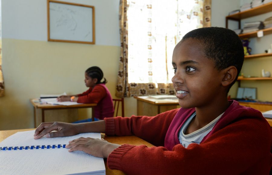 86 Kinder sind werden derzeit in der Blindenschule St. Raphael in der Nähe von Gondar unterrichtet.