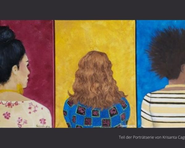 Porträtserie mit betroffenen Frauen von Krisanta Caguioa-Moennich, Ban Ying e.V.