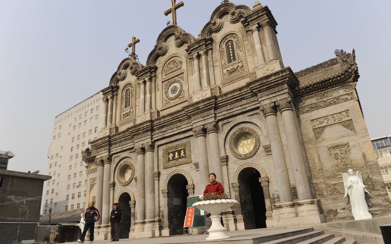 Die St.-Francis-Kathedrale in Xi'an in der Provinz Shaanxi