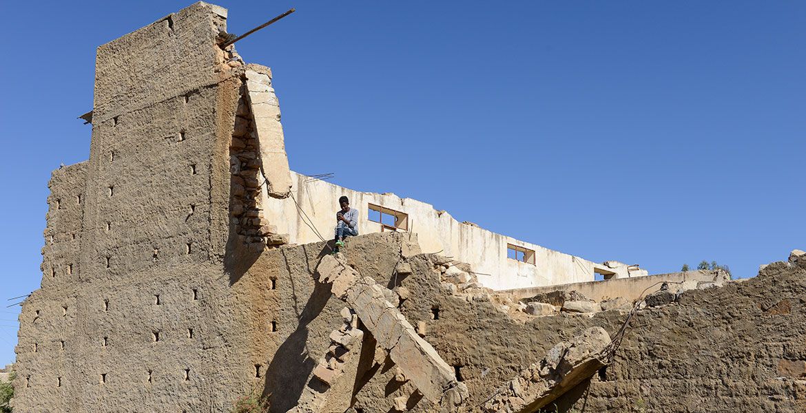 Vergangene Zerstörungen in Tigray an der Grenze zu Äthiopien (Archivbild)